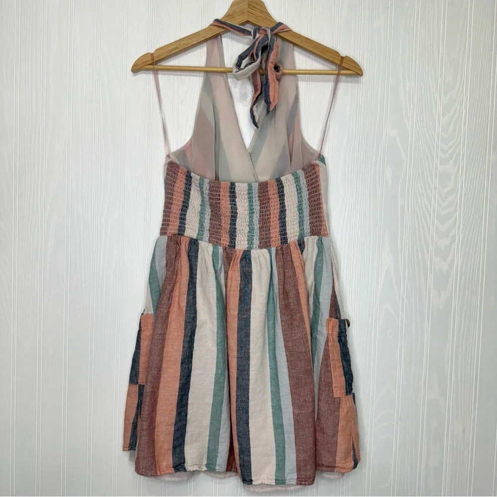 American Eagle halter dress striped size M - Picture 6 of 9
